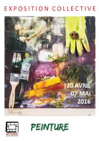 Peinture, exposition collective. Du 20 avril au 7 mai 2016 à Strasbourg. Bas-Rhin.  15H00